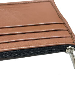 Brown Enforcer Small Men's Leather Card Holder Wallet leather wallets bags belts manufacturer