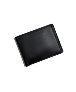 Mat Black Chrome Tanned Trifold Leather Wallet hetro solutions leather products
