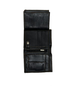 Mens LEATHER TRIFOLD WALLET AND COIN POCKET hetro solutions