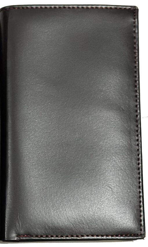 Black Book Style Long Leather Wallet cow leather wallets jackets bags purses UK USA Europe Pakistan
