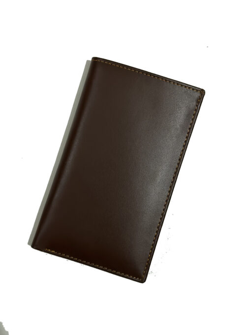 Brown Book Style Long Leather Wallet cow leather wallets