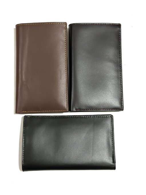 Mens Long Wallet - Book Style Long Leather Wallet - Cow Leather wallets jackets bags dresses UK USA Europe Pakistan hetro solutions leather
